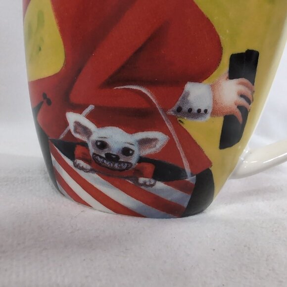 Maxwell Williams Born To Shop Mug Sue Janson 2007 Porcelain Coffee Tea Multi - Picture 6 of 11
